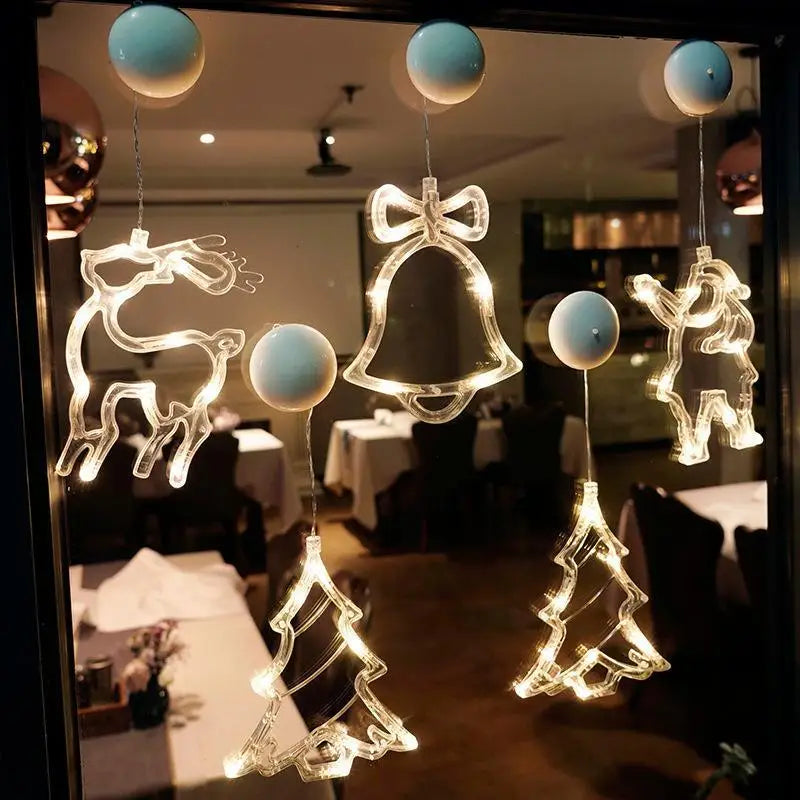 Lampka LED w kształcie dzwonka i bałwana na baterie do dekoracji
