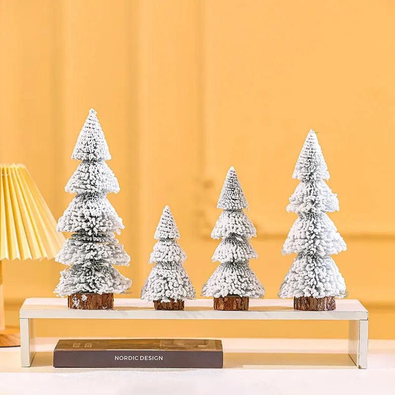 Mini choinka LED - dekoracja stołowa z ciepłym światłem