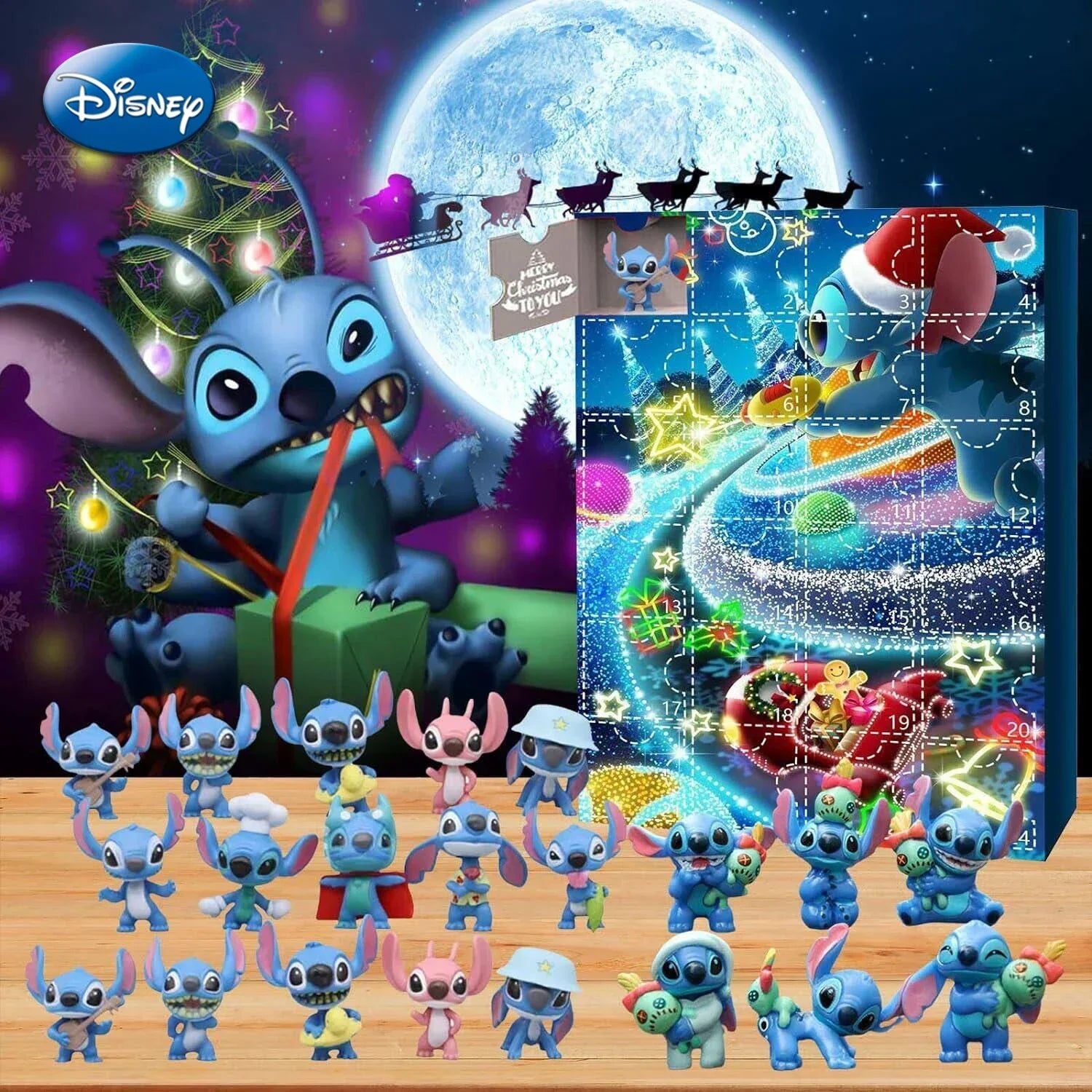 Kalendarz adwentowy Lilo i Stitch z figurkami